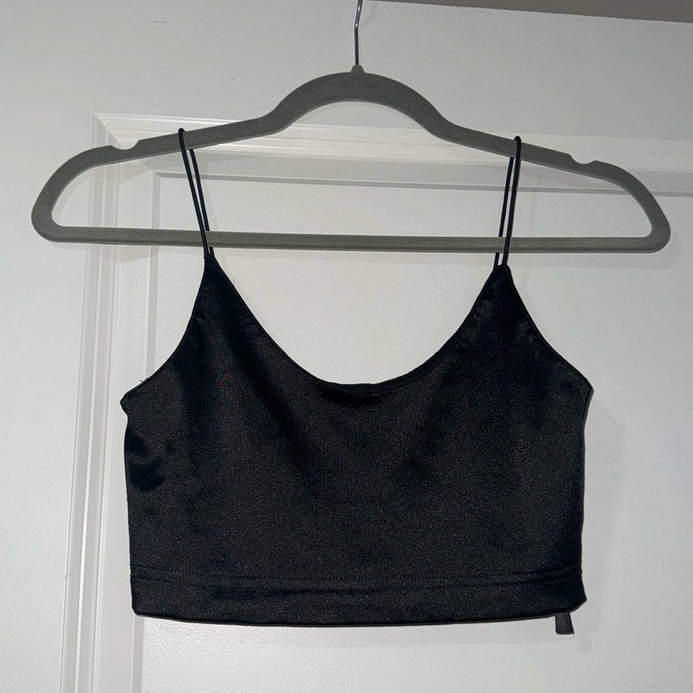 Urban Outfitters Out from Under Black Satin Bra Top